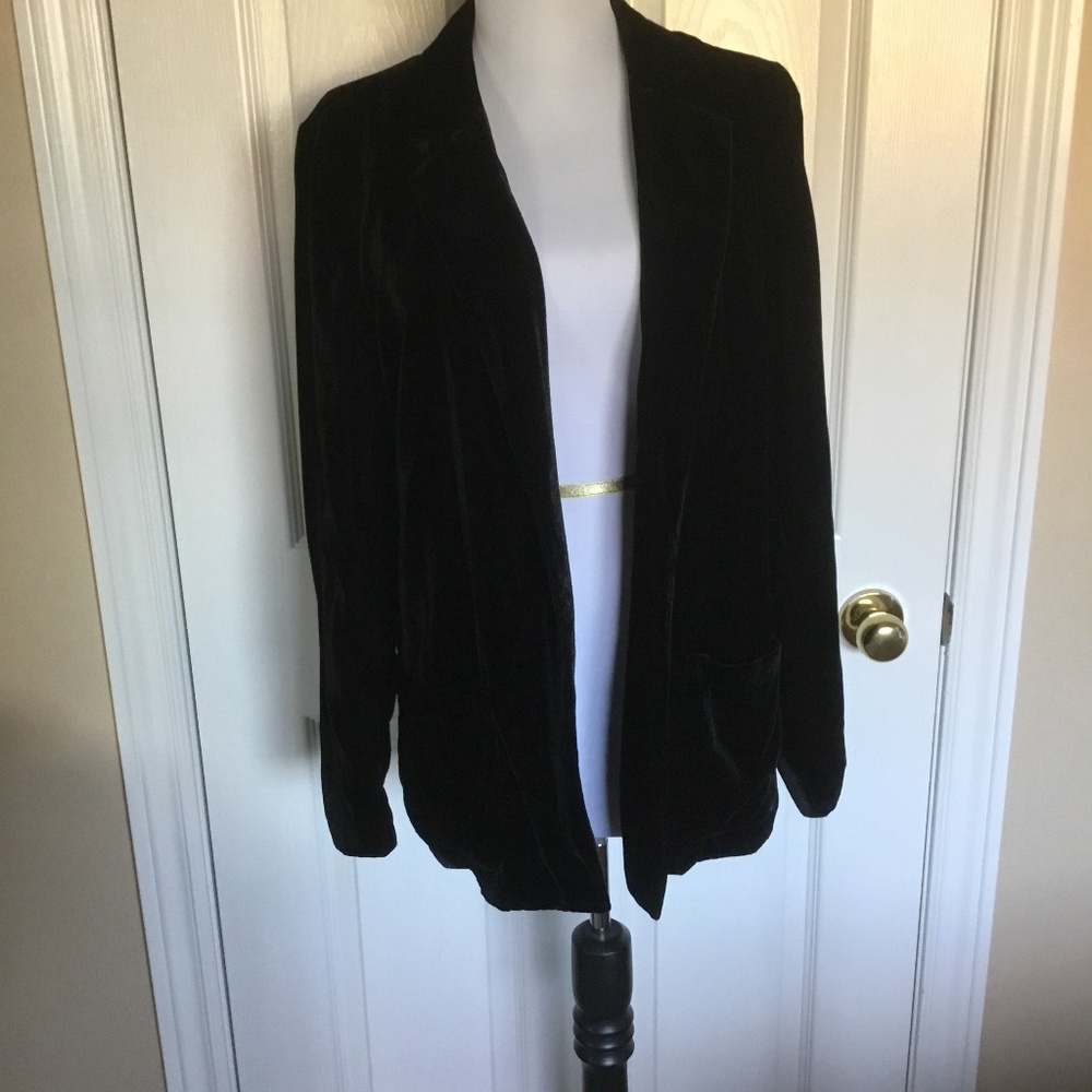 New Black Velvet Blazer